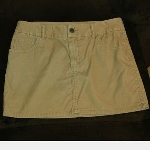 Corduroy mini skirt
